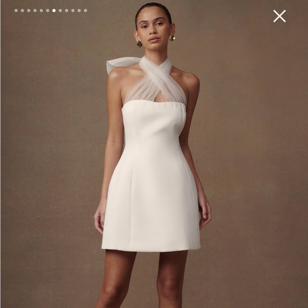 Meshki bow mini dress